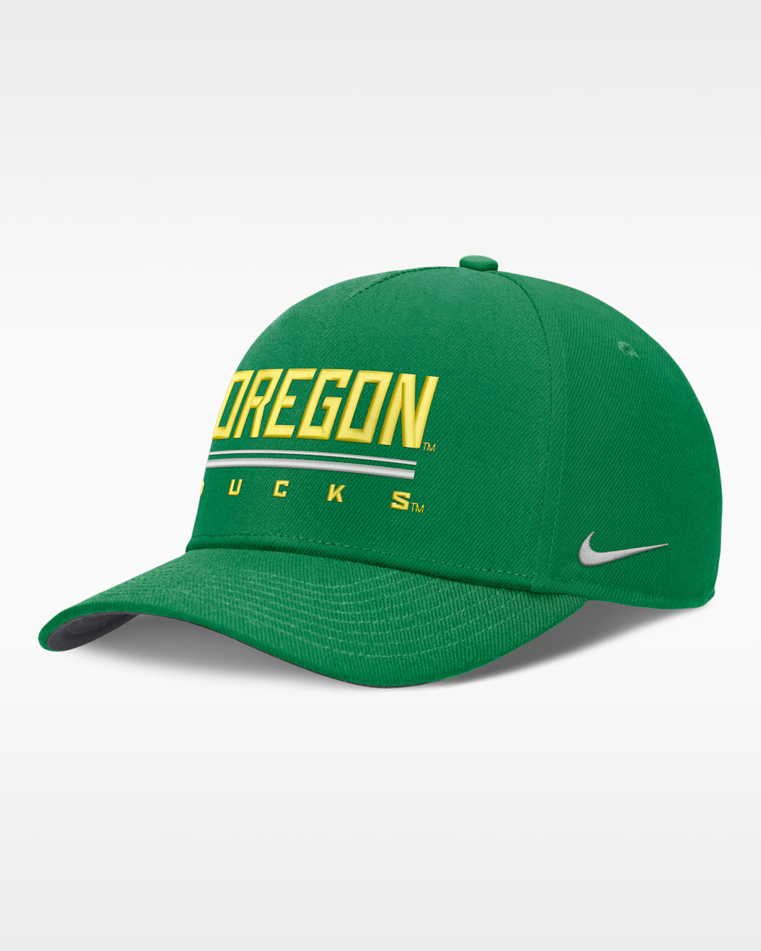 Oregon Sideline Practice Rise Men's Nike Dri-FIT College Adjustable Hat - Green