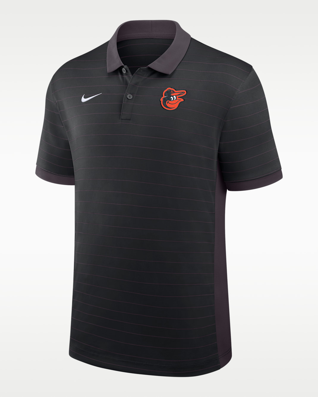 Baltimore Orioles Authentic Collection Striped Victory Men's Nike Dri-FIT MLB Polo - Black
