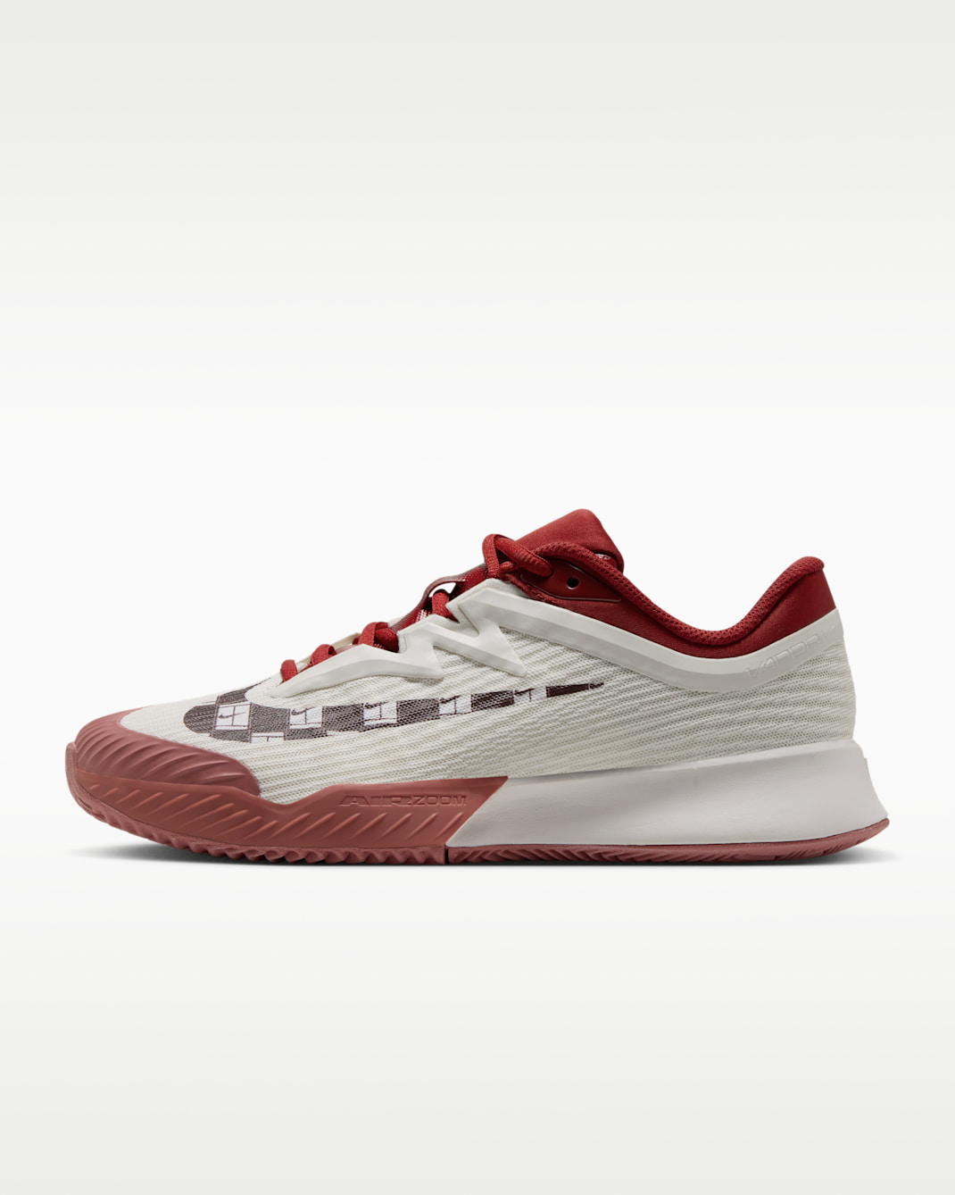 Nike Vapor Pro 3 Women's Clay Court Tennis Shoes - Sail/Tough Red/Canyon Pink/Mystic Dates