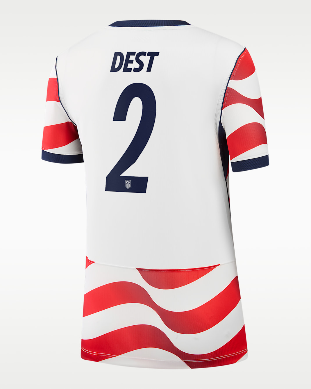 Sergiño Dest USMNT 2026 Stadium Home Women's Nike Dri-FIT Soccer Jersey - White