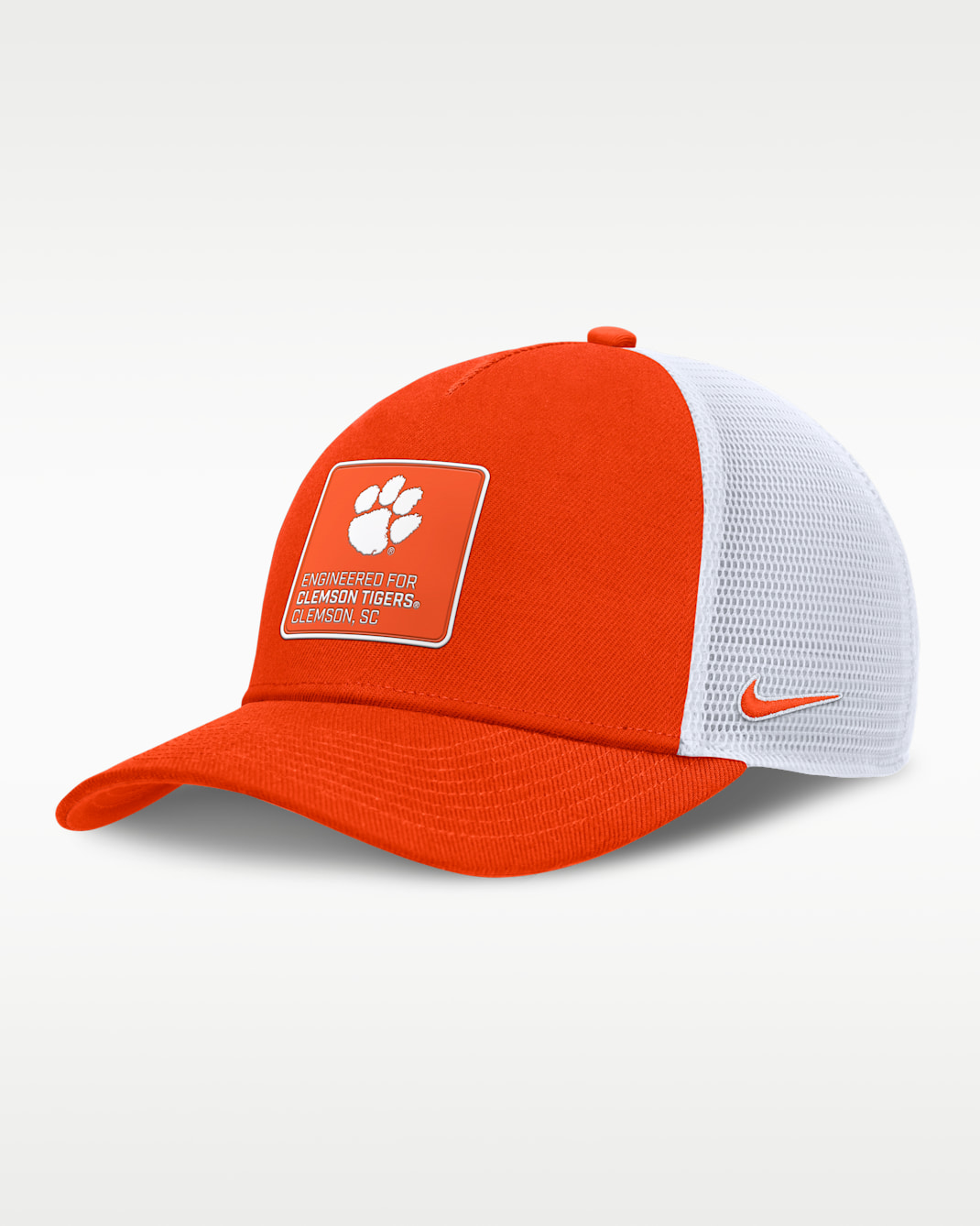Clemson On-Field Rise Engineered Men's Nike College Trucker Adjustable Hat - Orange