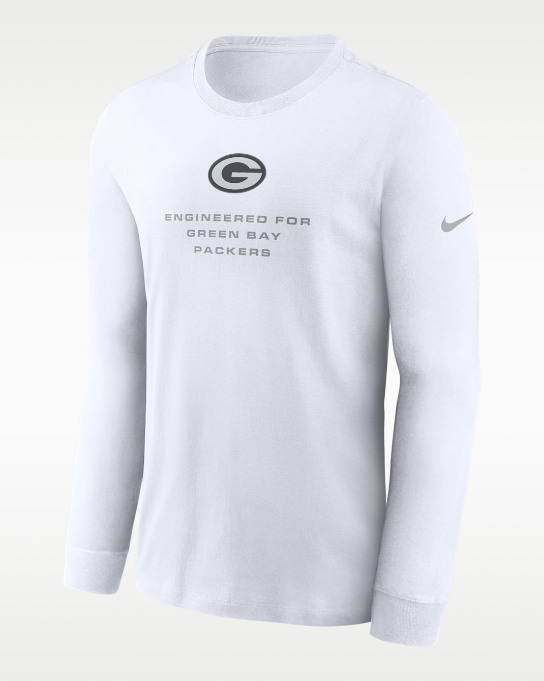 Green Bay Packers Team Issue Men's Nike Dri-FIT NFL Long-Sleeve T-Shirt - White