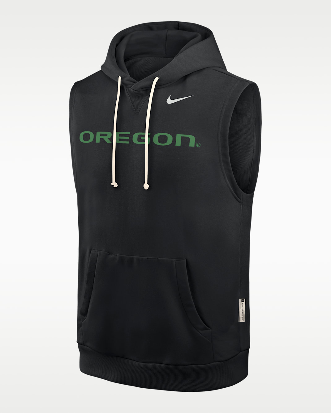 Sudadera con gorro sin cierre sin mangas universitaria Nike Dri-FIT para hombre Oregon Sideline - Negro