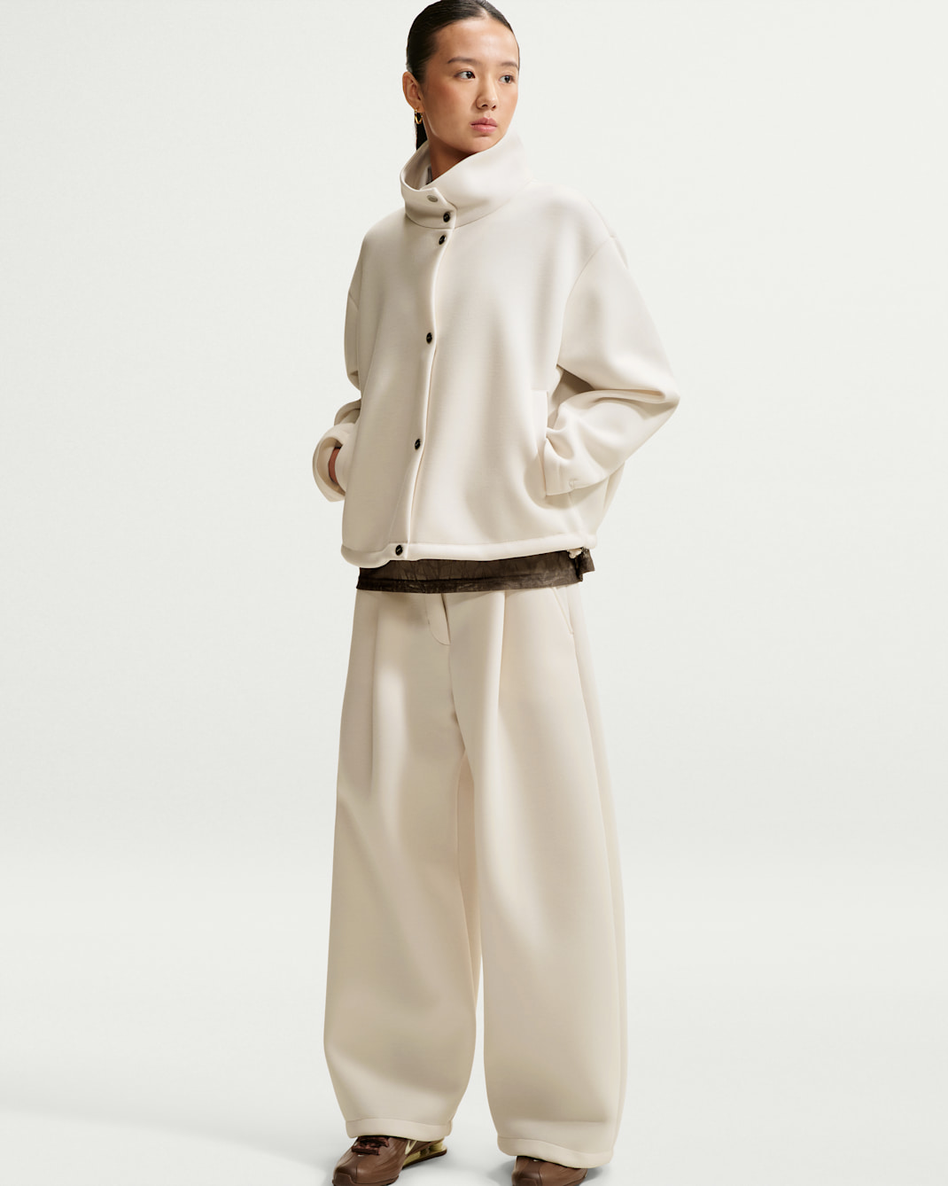 Nike Article Fleece Women's Oversized Mid-Rise Wide-Leg Pants
