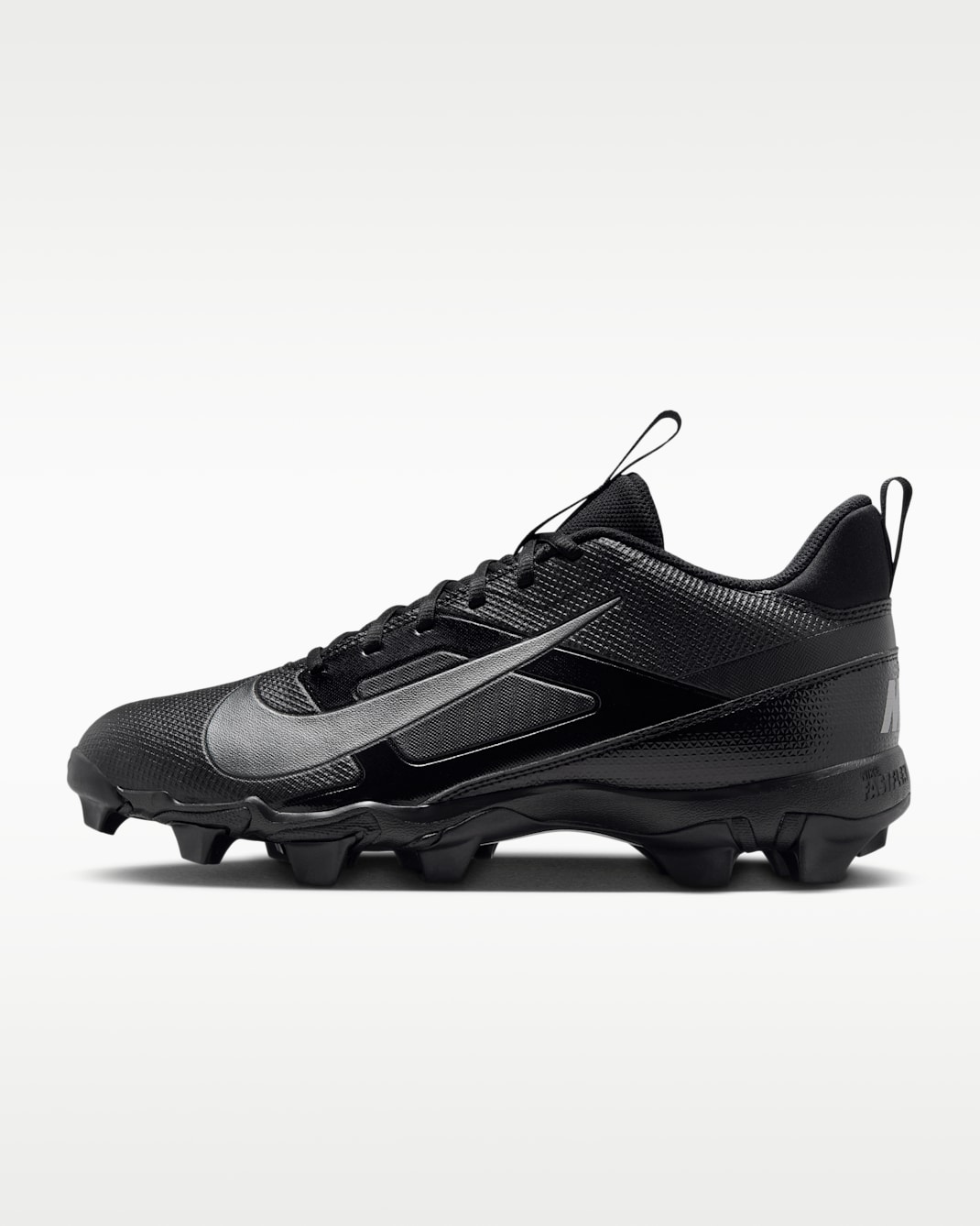 Nike Alpha Menace 4 Shark Football Cleats - Black/Metallic Silver