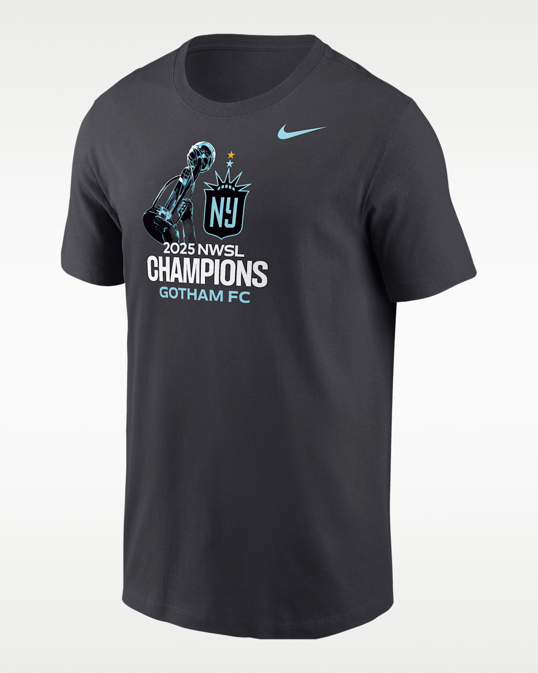 Playera de la NWSL Champions para hombre Gotham FC - Antracita