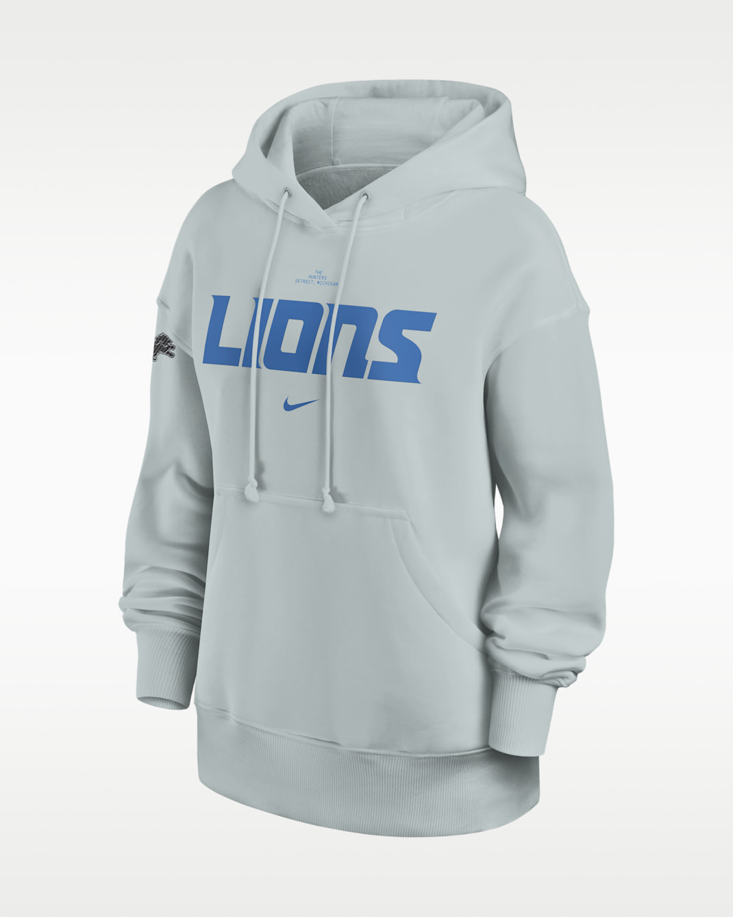 Detroit Lions Rivalries Collection Phoenix Women's Nike NFL Oversized Pullover Hoodie - Silver