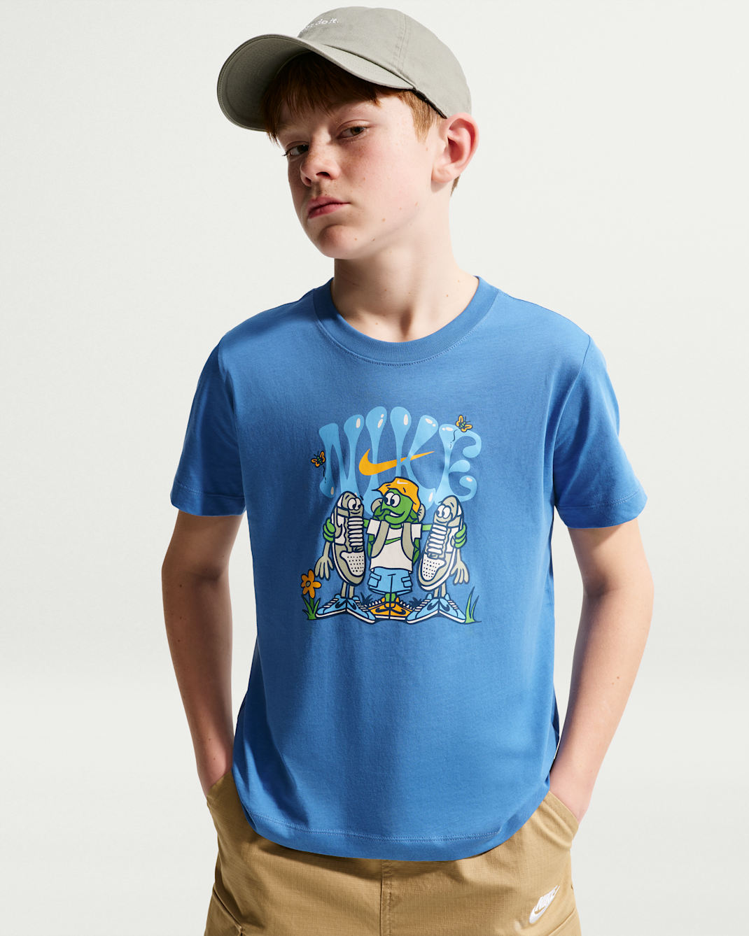 Nike Sportswear Big Kids' T-Shirt - Star Blue