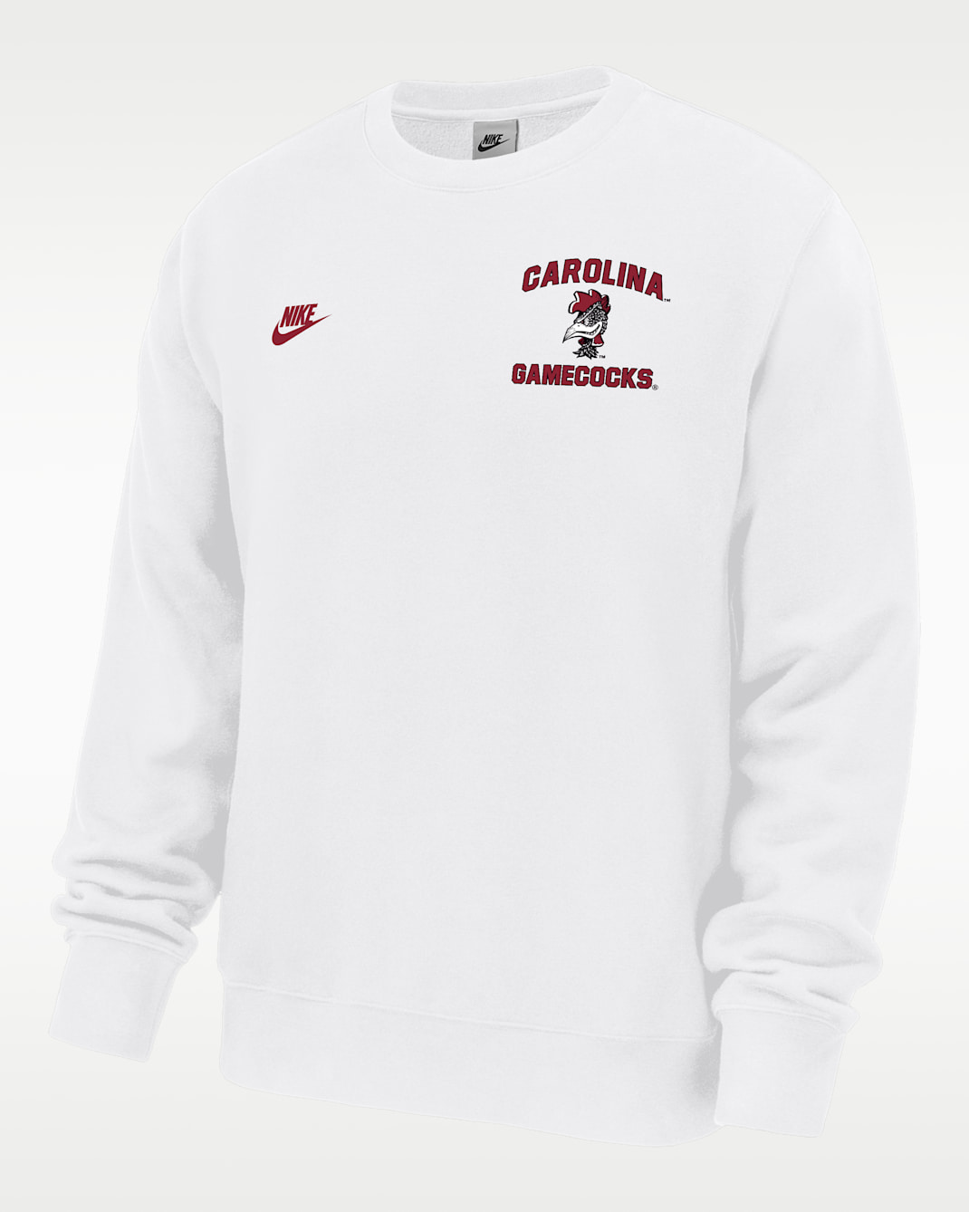 South Carolina Gamecocks Club Men's Nike Football Fleece Crew-Neck Sweatshirt
