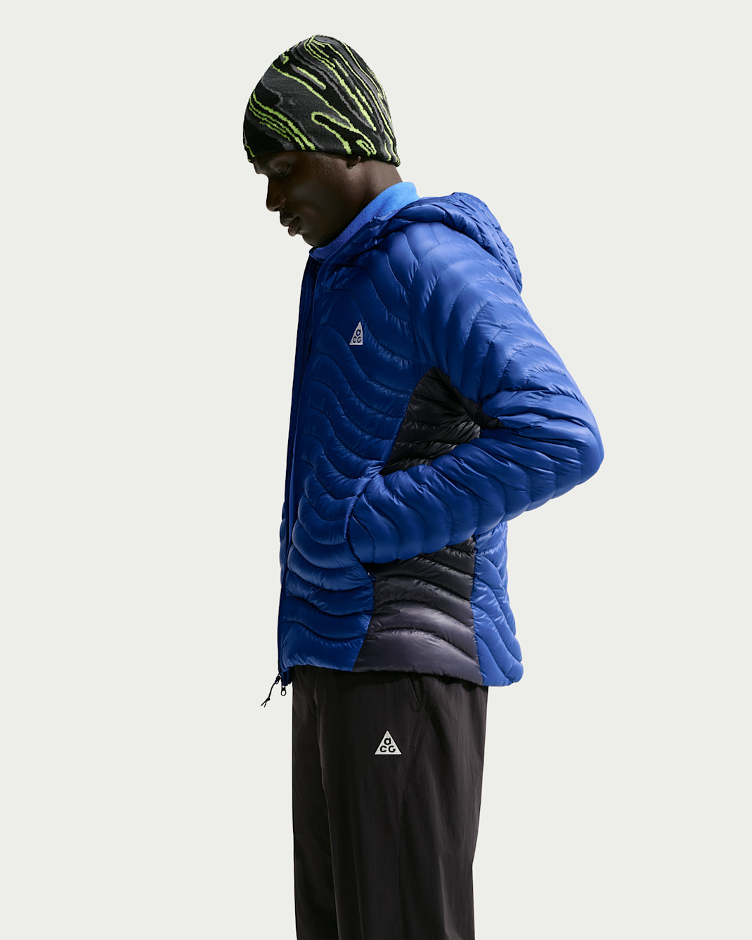 ACG Lava Flow Ultralight Men's Therma-FIT ADV Down Jacket - Old Royal/Gridiron/Game Royal/Summit White