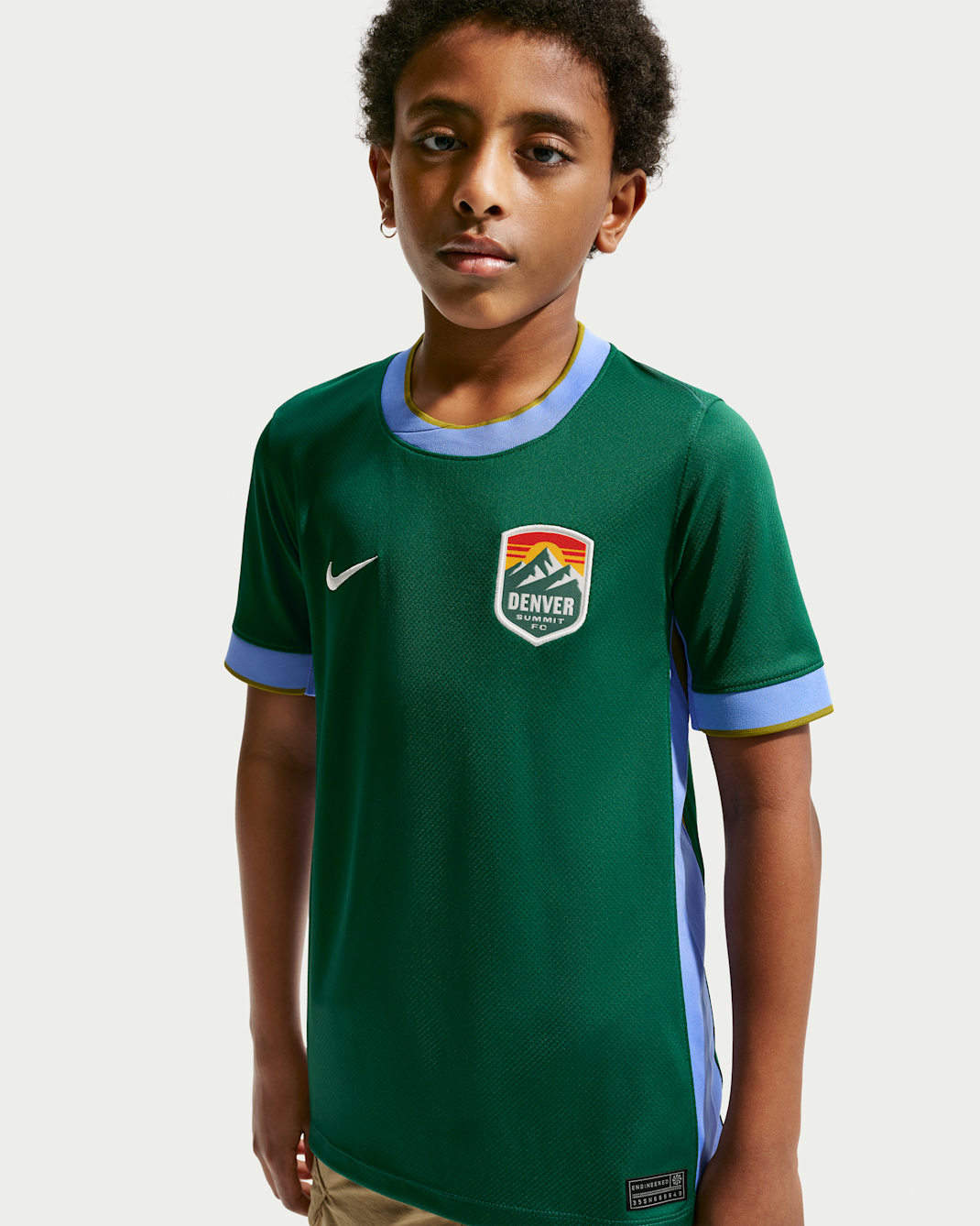 Denver FC Stadium Edition Big Kids' Nike Dri-FIT Replica Jersey - Legion Pine