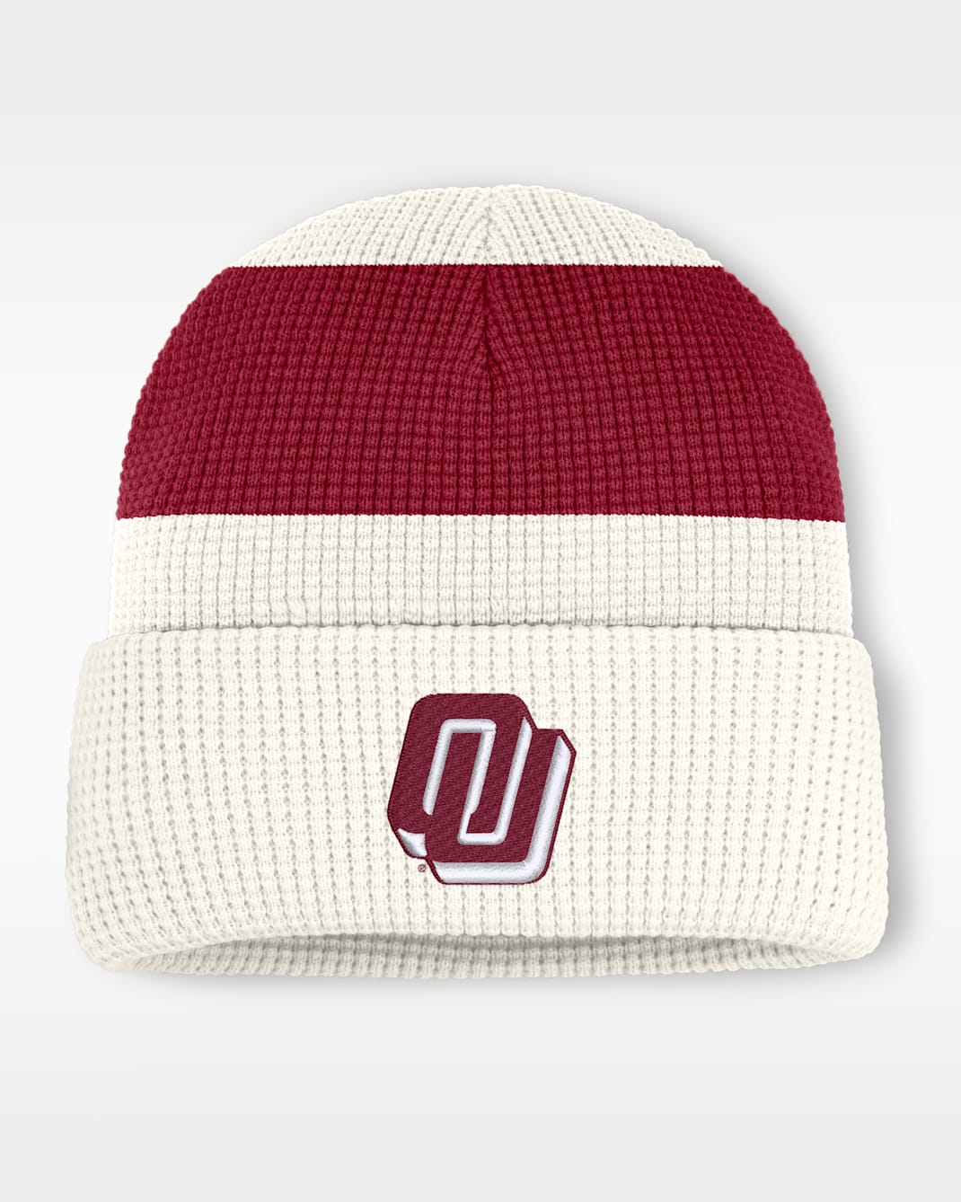 Oklahoma Men's Nike College Cuffed Beanie - White