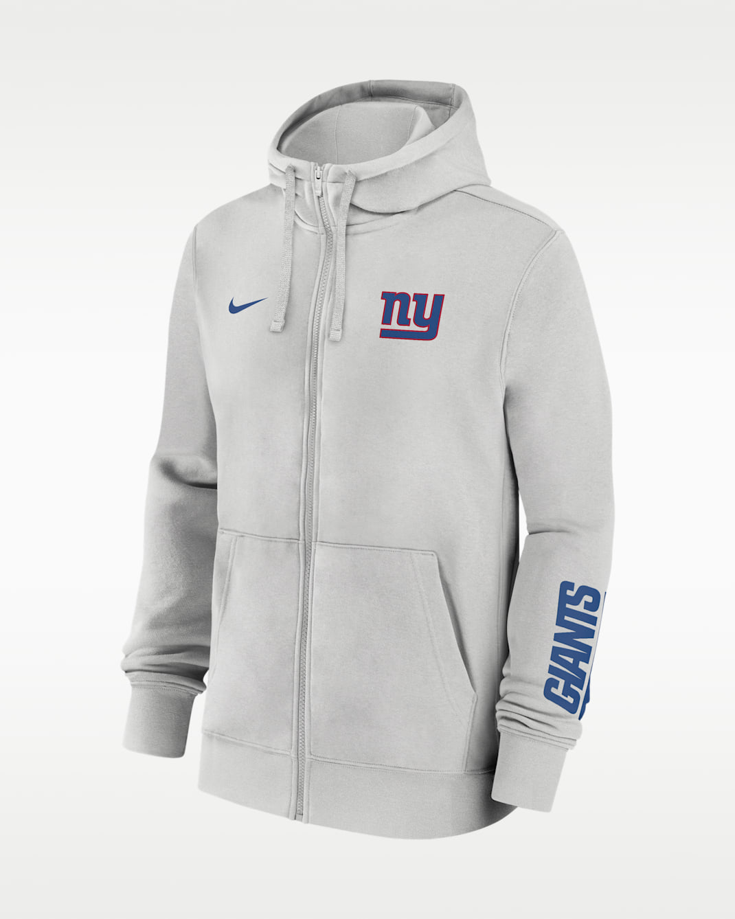 New York Giants Club Men's Nike NFL Full-Zip Hoodie - Grey