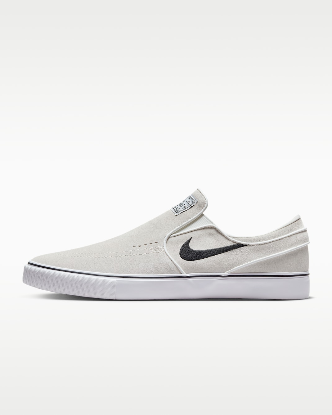Nike SB Janoski+ Slip Skate Shoes - Summit White/Summit White/White/Black