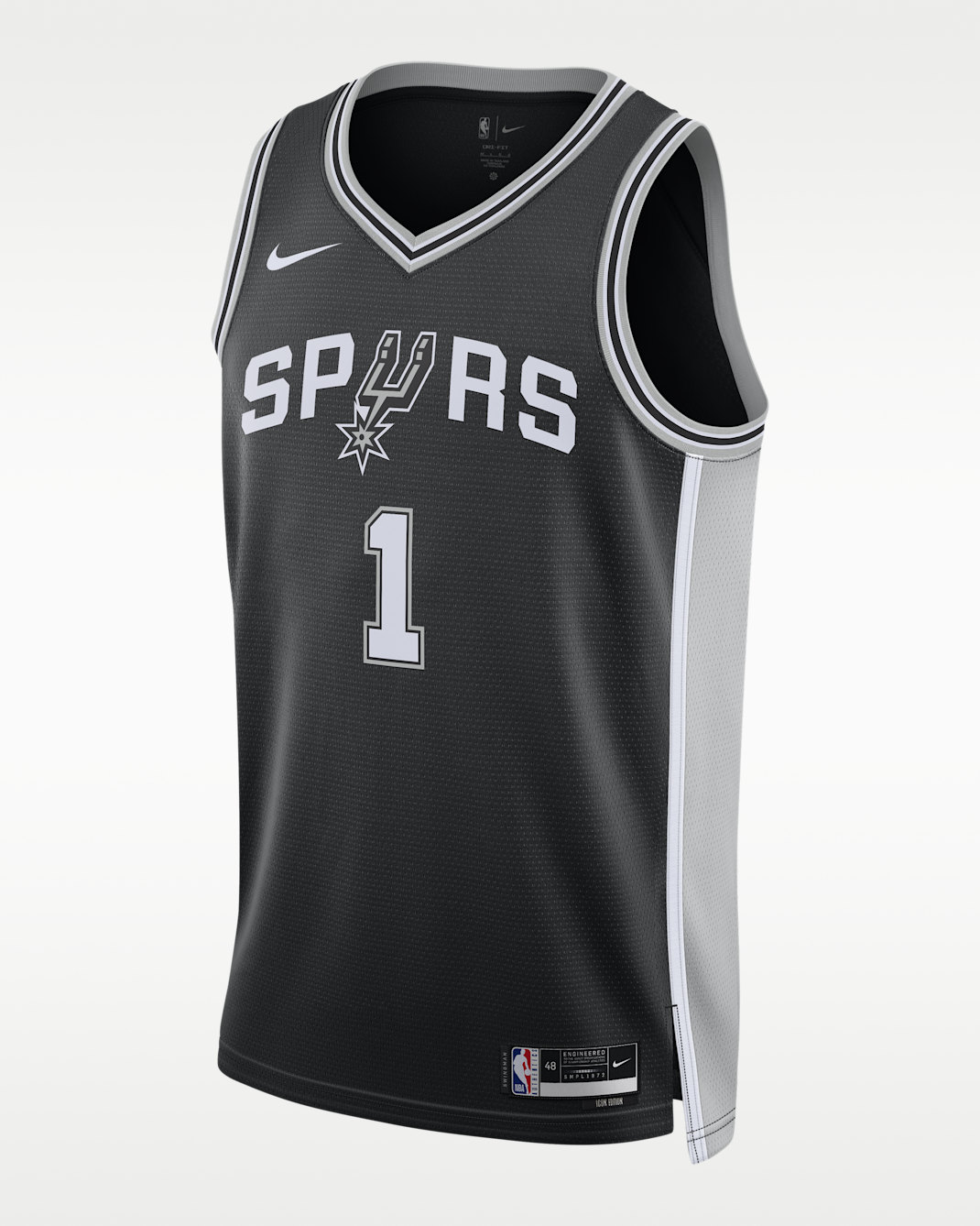 San Antonio Spurs Icon Edition Men's Nike Dri-FIT NBA Swingman Jersey - Black