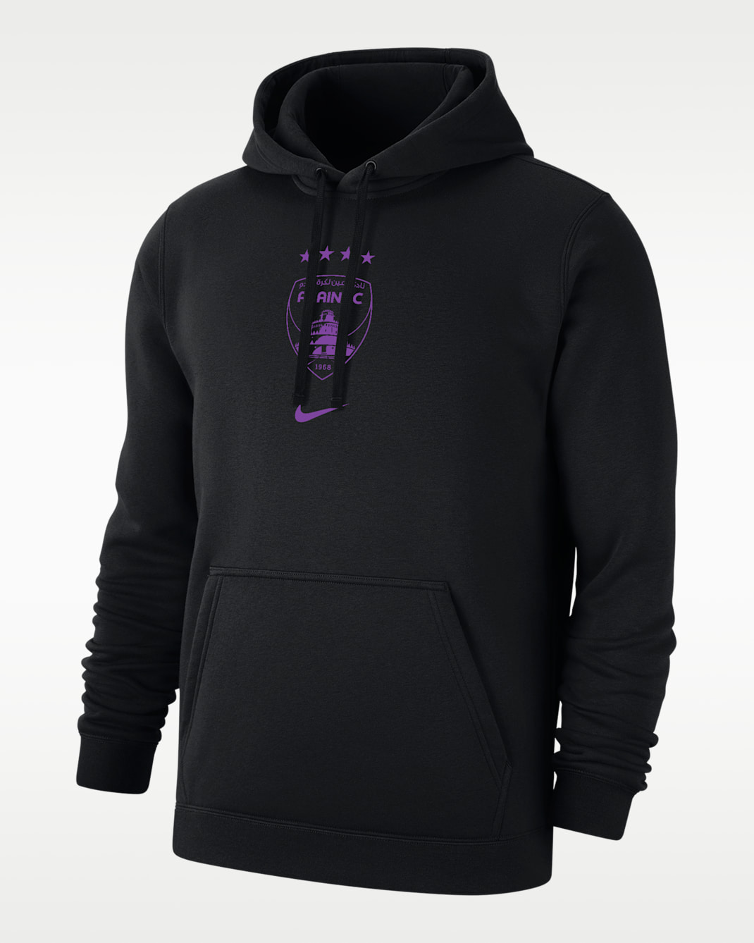 Al Ain FC Club Men's Nike Soccer Fleece Pullover Hoodie - Black