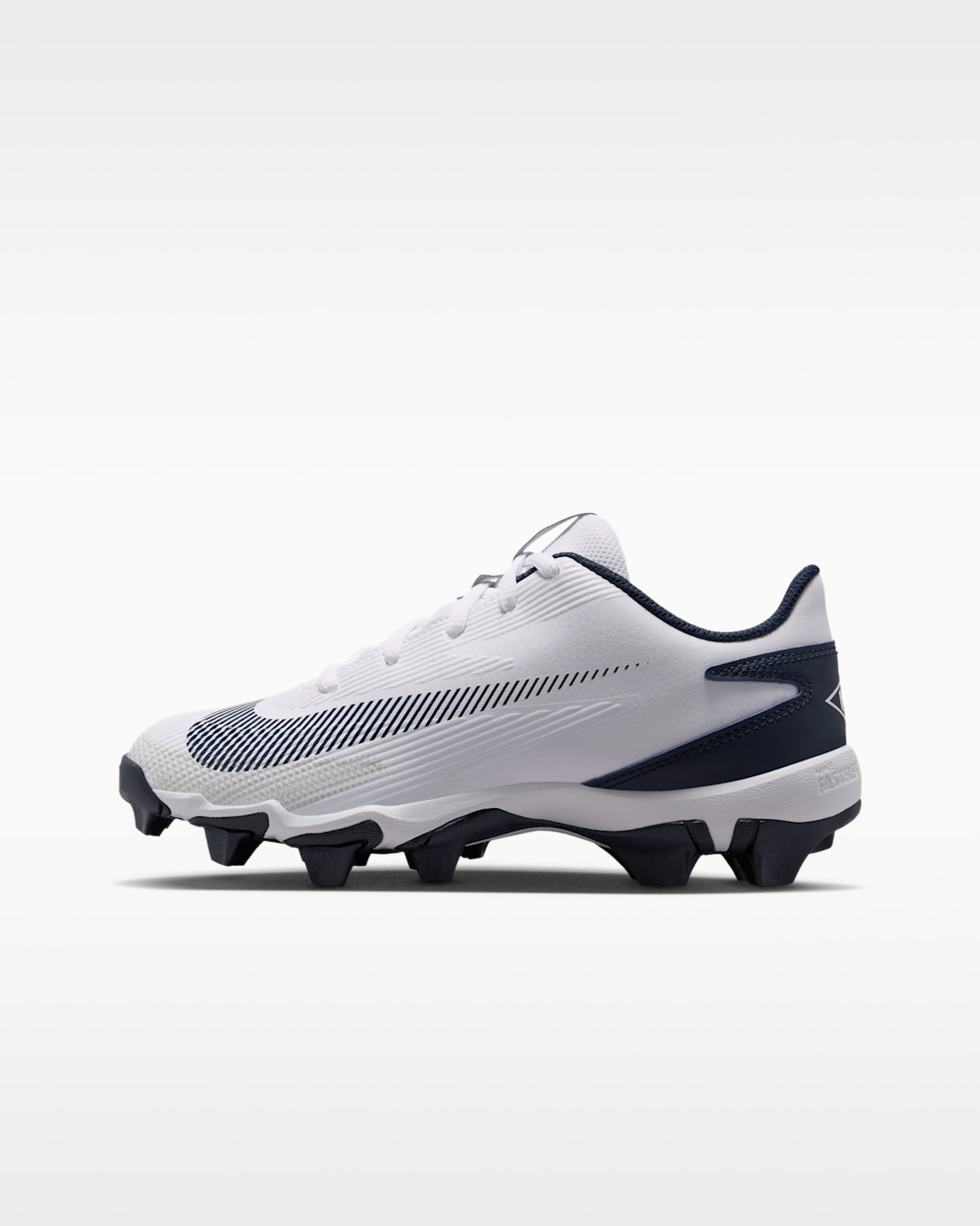 Nike Diamond Clutch Big Kids' Baseball Cleats - White/College Navy/Obsidian/Black