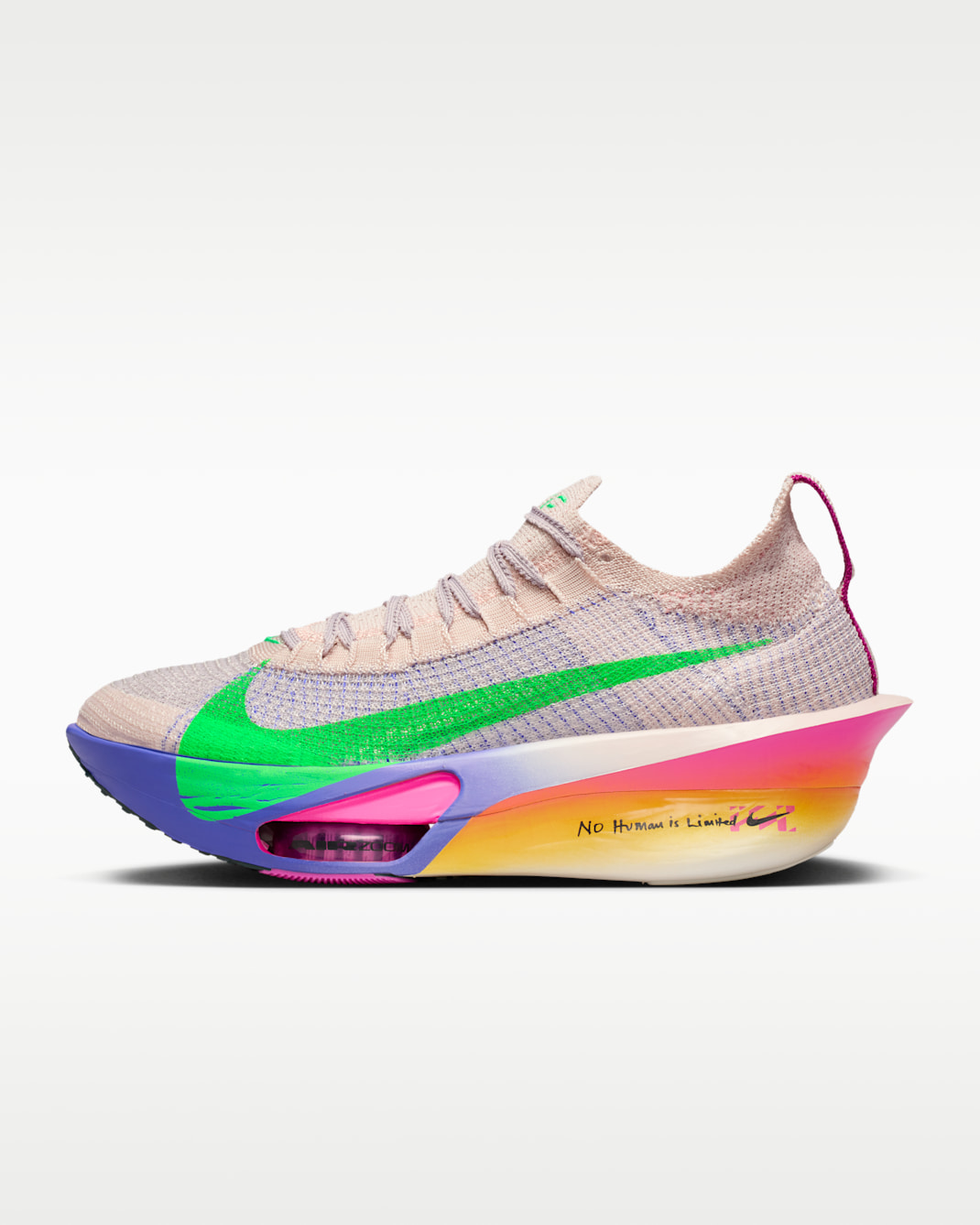 Nike Alphafly 3 'Eliud Kipchoge' wedstrijdschoenen voor dames (straat) - Silt Red/Bright Ceramic/Fire Pink/Green Shock