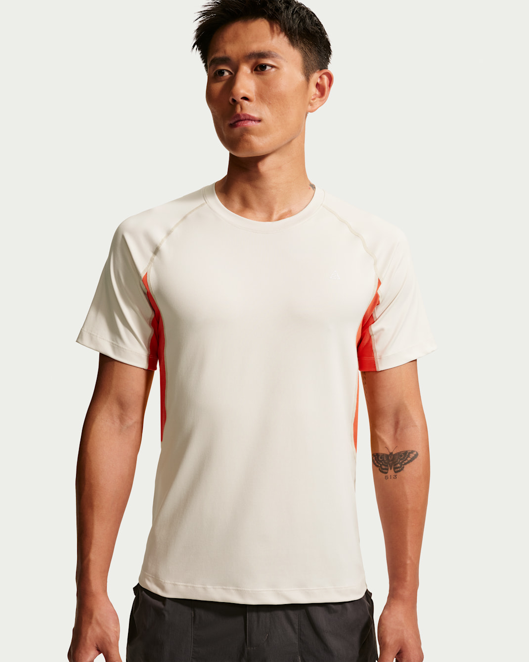 ナイキ ACG "Wildsee" メンズ Dri-FIT ショートスリーブ インナー トップス - ライトオールウッドブラウン/ライトクリムゾン/サミットホワイト