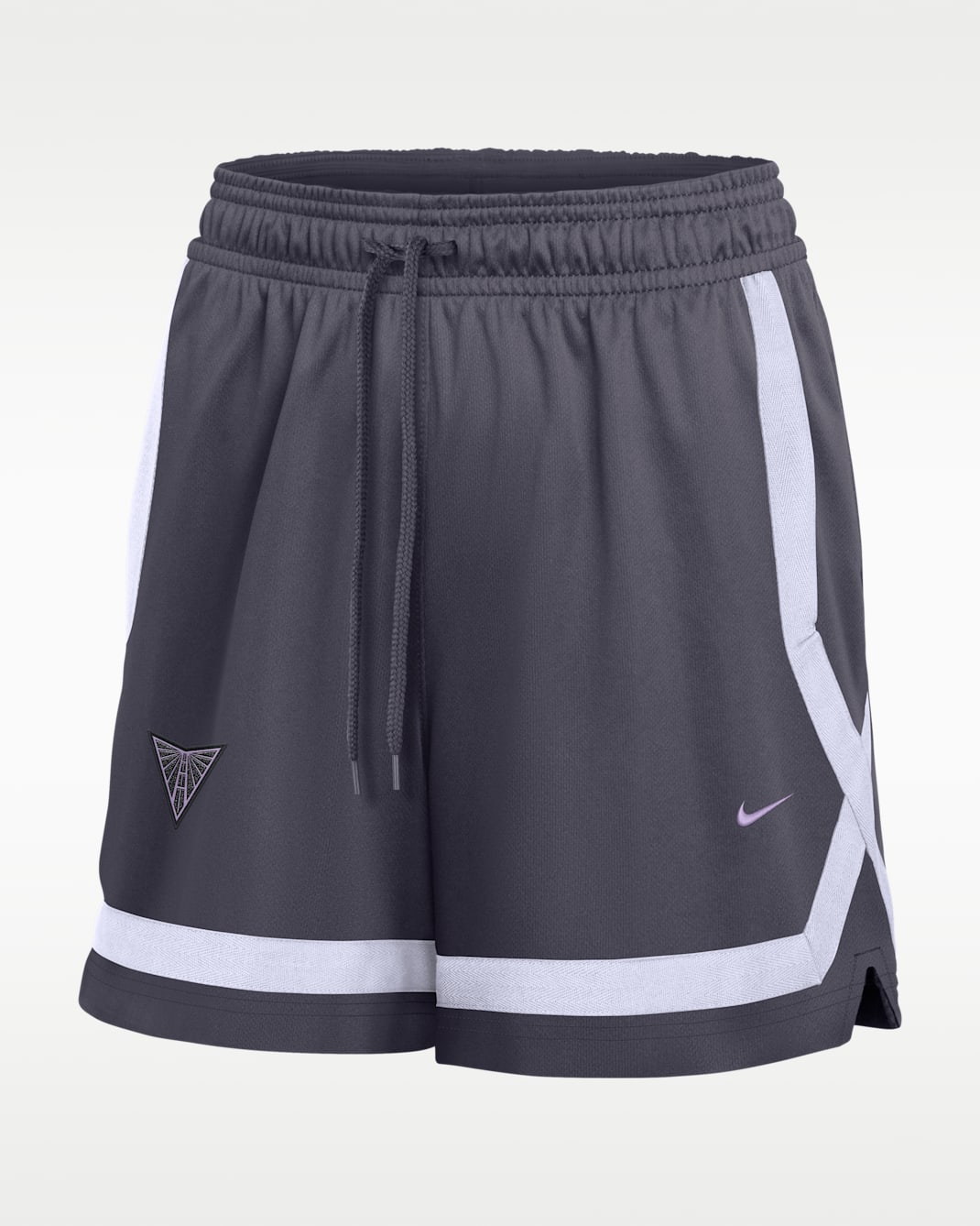 Golden State Valkyries Women's 5" Studio Fleece Basketball Shorts - Gridiron/Amethyst Tint/Urban Lilac