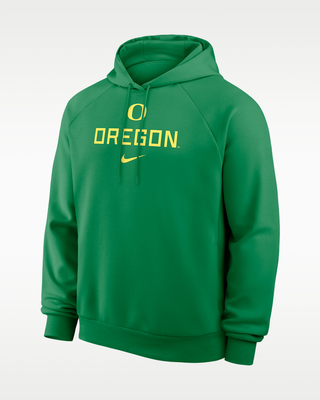 Sudadera con gorro sin cierre universitaria Nike Dri-FIT para hombre Oregon Premium Performance - Verde manzana