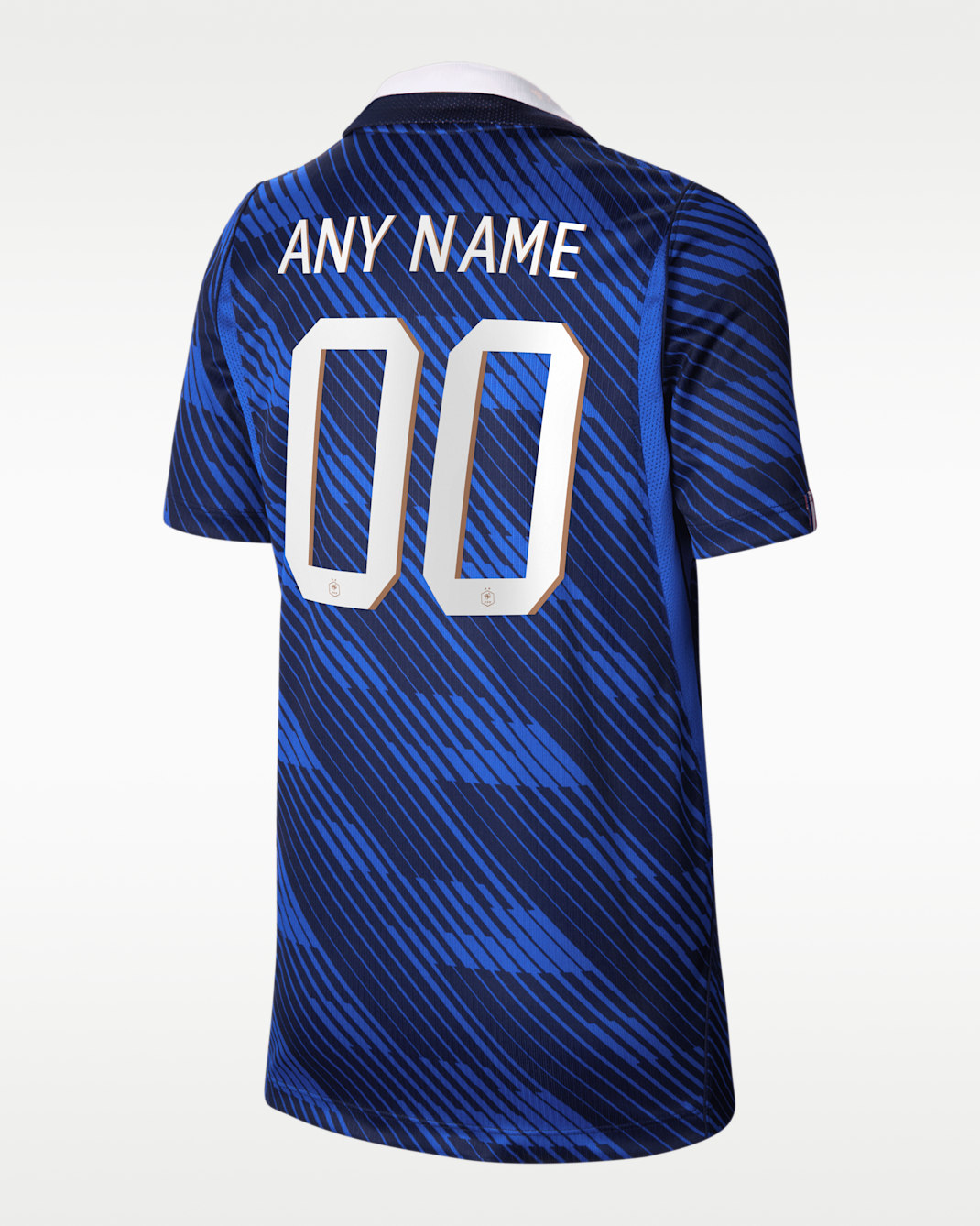 Jersey By You de fútbol Nike Dri-FIT Replica personalizable para niños talla grande Francia local 2026 Stadium - Royal juego