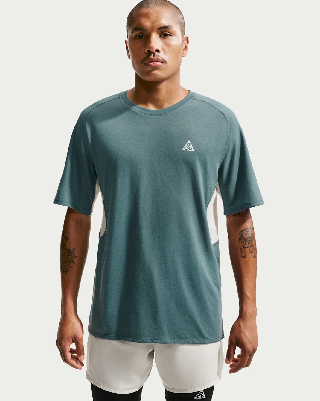 Playera de trail running Dri-FIT ADV para hombre Nike ACG "Solar Chase" - Pizarra mineral/Mar de cristal/Blanco cumbre