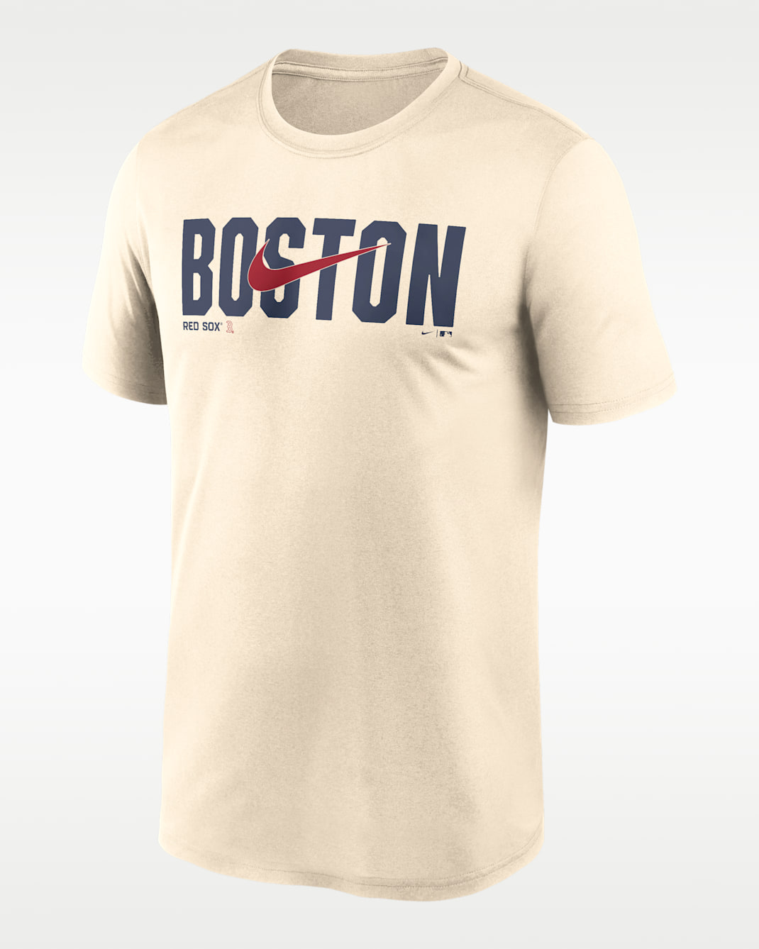 Playera Nike Dri-FIT de la MLB para hombre Boston Red Sox Swoosh Legend - Natural
