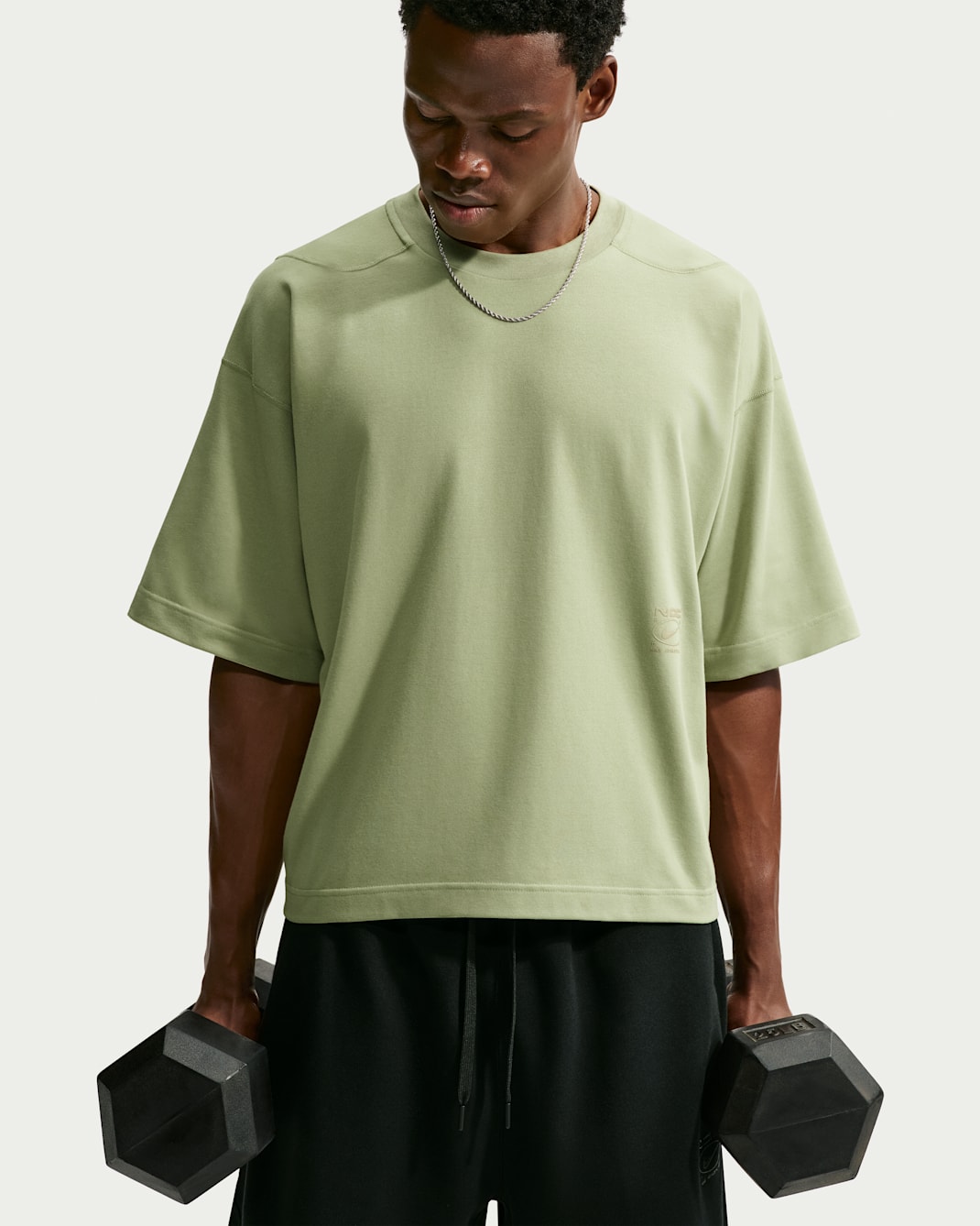 Nike N.A.C. Men's Dri-FIT Short-Sleeve Training Top - Dusty Olive/Dusty Olive