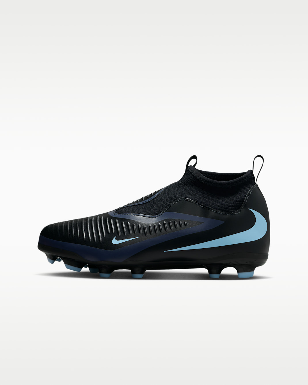 Nike Jr. Phantom 6 High Academy Older Kids' Multi-Ground Football Boot - Black/Black