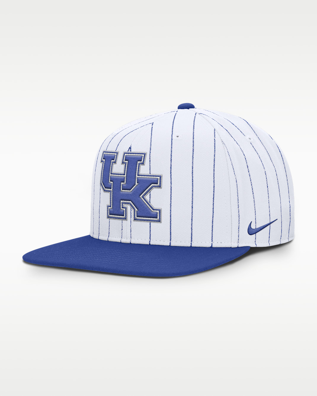 Kentucky Primetime Pin Stripe 2-Tone Men's Nike Dri-FIT College Adjustable Hat - White