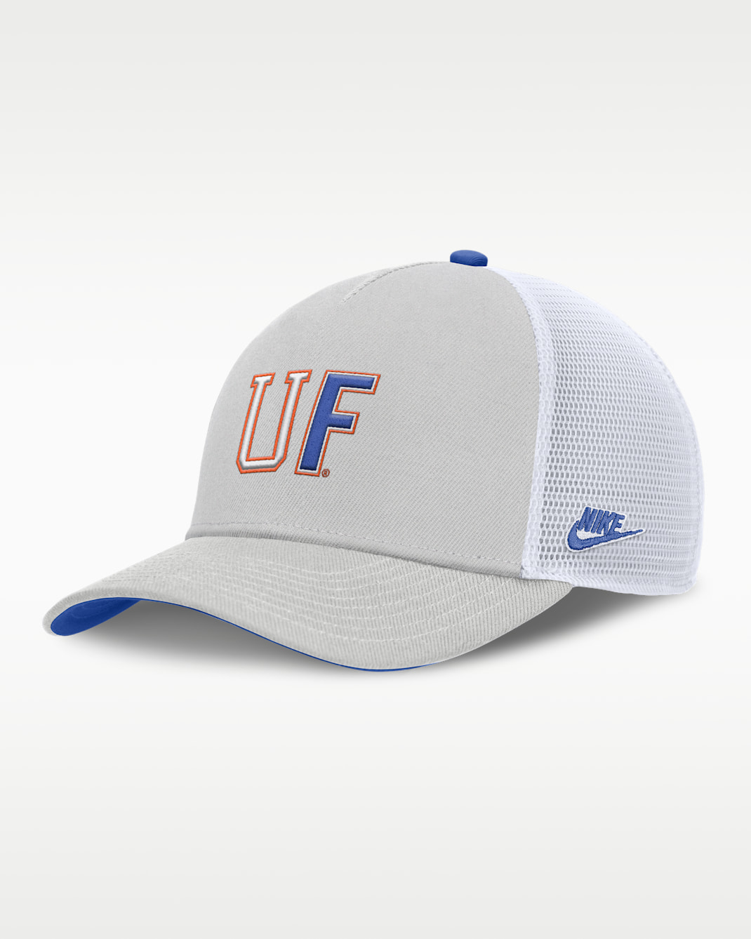 Florida Legacy Basketball Rise Men's Nike College Trucker Adjustable Hat - Grey