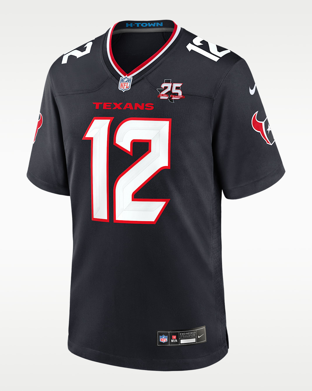 Nico Collins Houston Texans 25th Season Men's Nike NFL Game Jersey - Navy