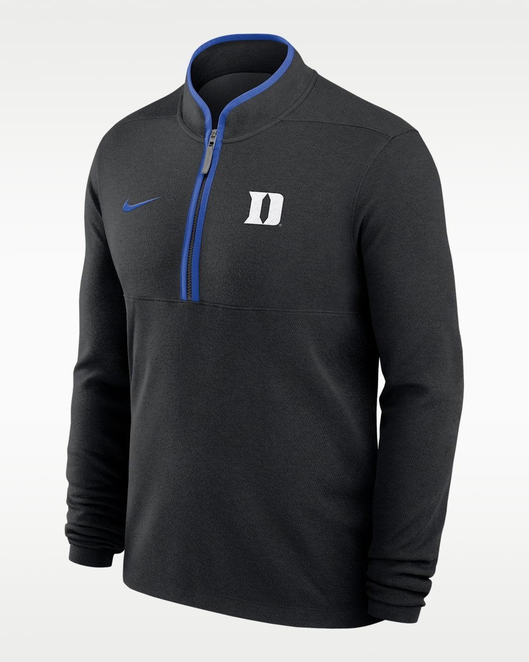 Duke Victory Men's Nike Dri-FIT College 1/2-Zip Long-Sleeve Top - Black