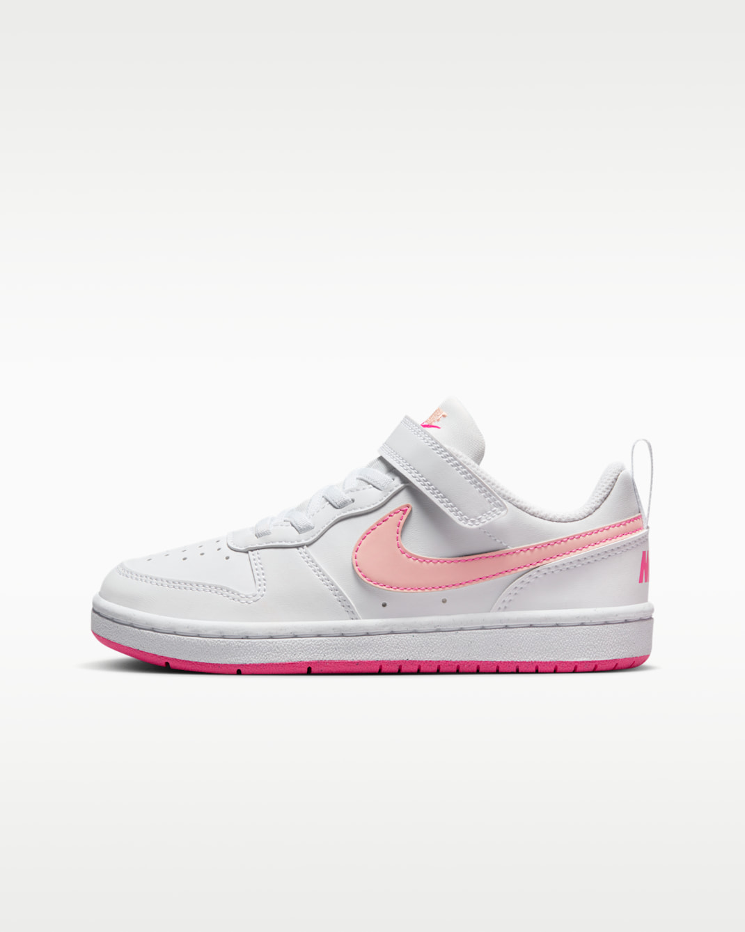 รองเท้าเด็กเล็ก Nike Court Borough Low Recraft - ขาว/Pinksicle/Arctic Orange