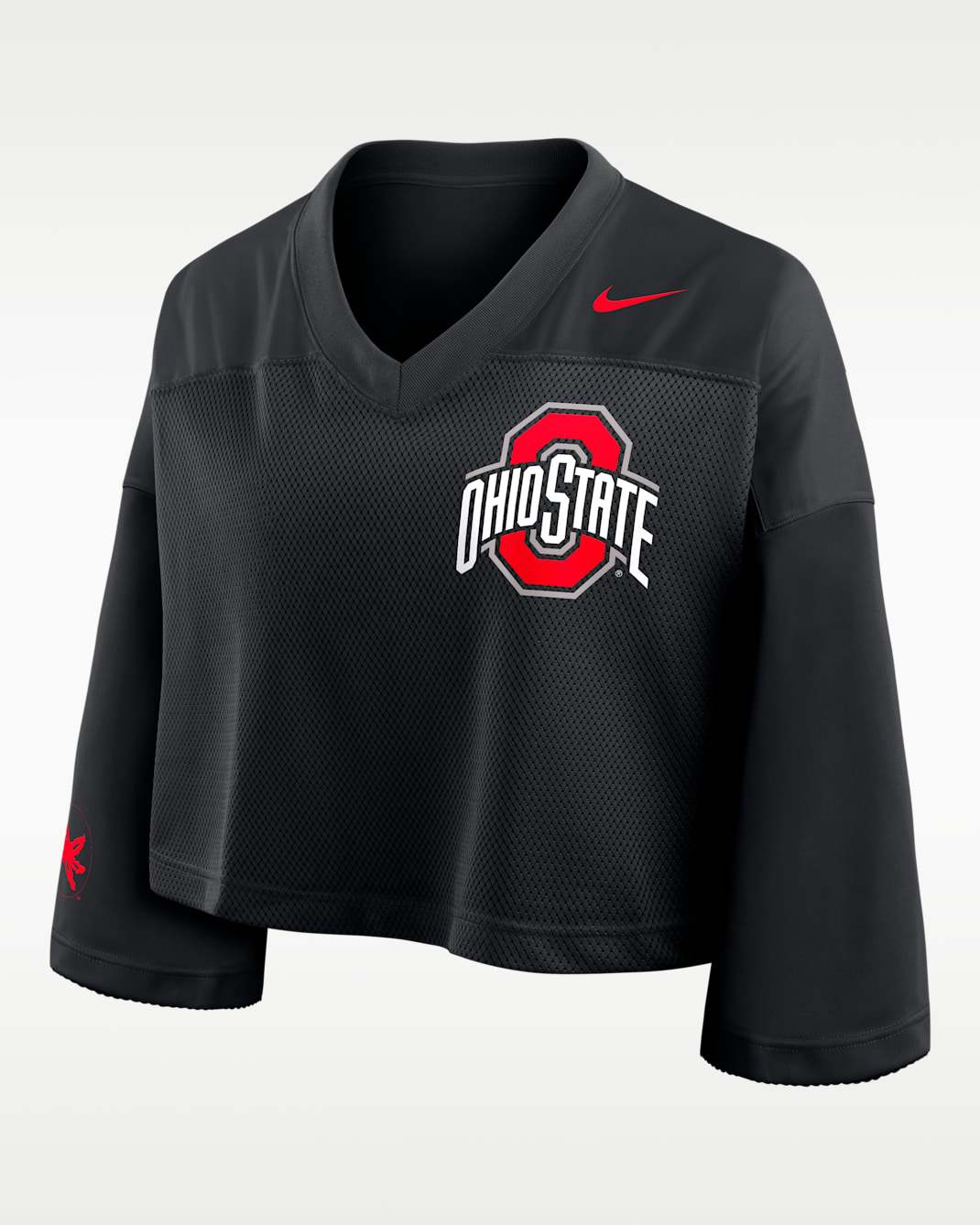 Ohio State Jersey Women's Nike Dri-FIT College Cropped Top - Black