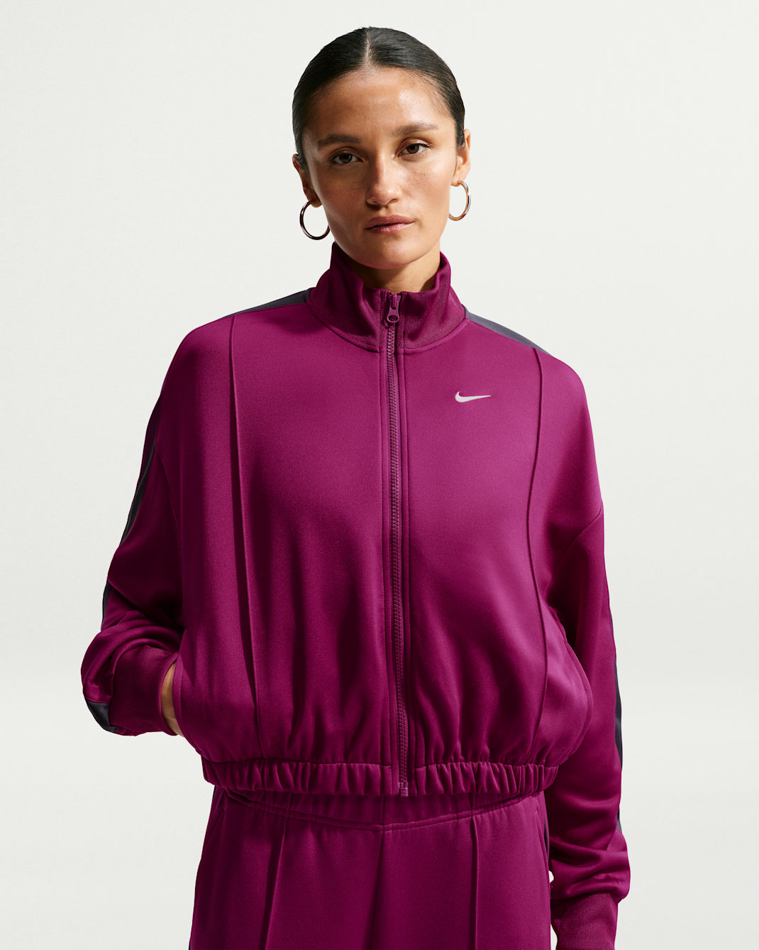 Chamarra de atletismo para mujer Nike Sportswear - Baya genuino/Parrilla/Vela