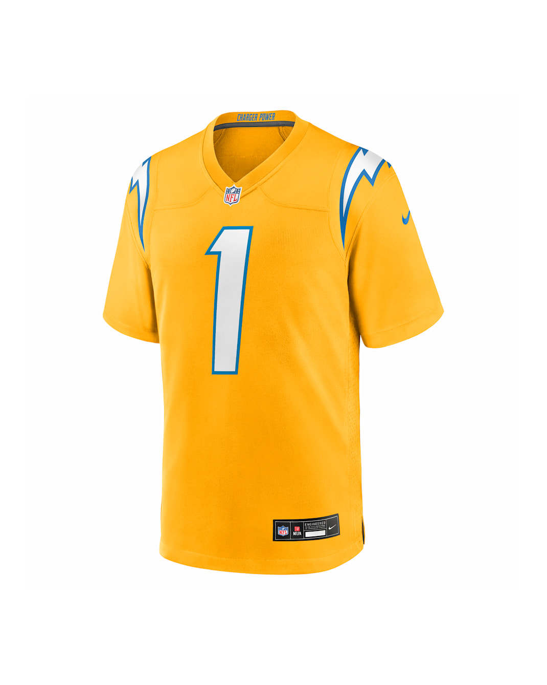 Quentin Johnston Los Angeles Chargers Men's Nike NFL Game Jersey - Gold