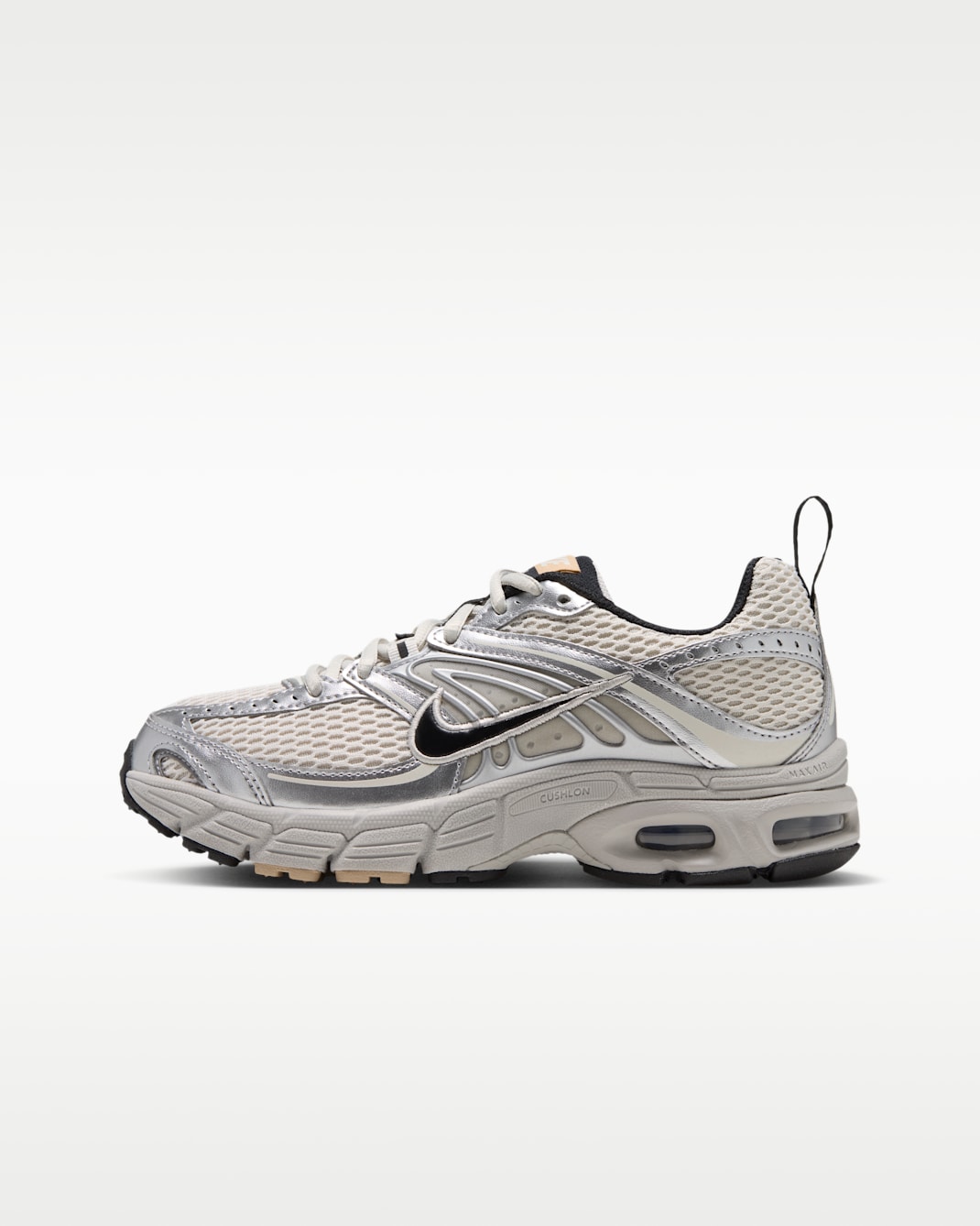 Nike Air Max Moto 2K Older Kids' Shoes - Light Bone/Metallic Silver/Light Orewood Brown/Black