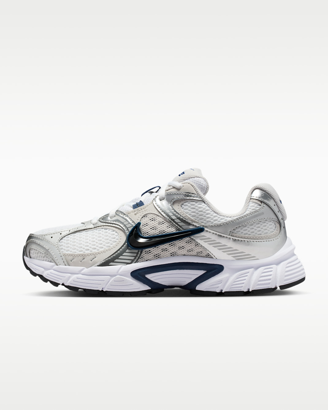 Nike V5 RNR Women's Shoes with Reflective Accents - Metallic Silver/Midnight Navy/Vast Grey/Black