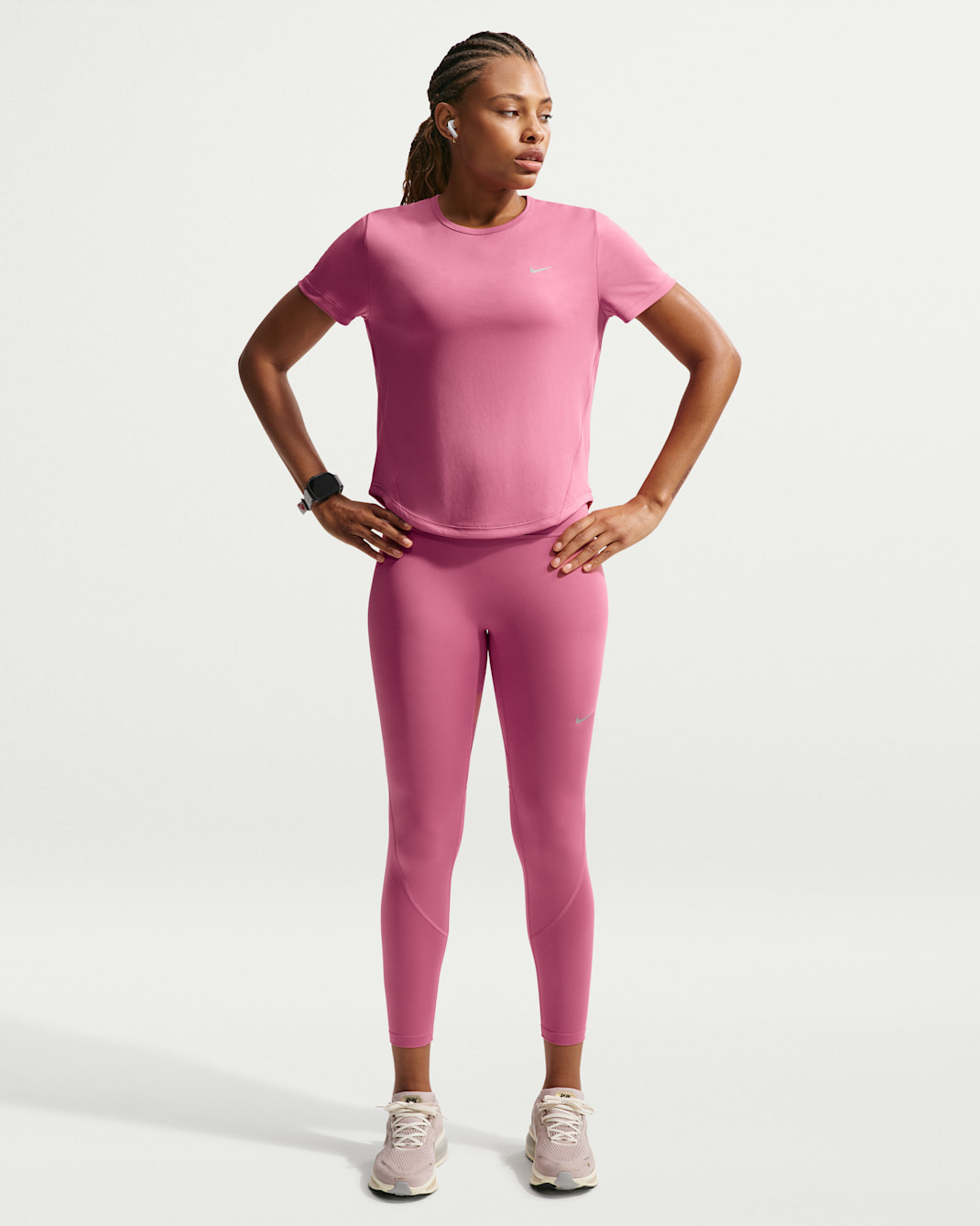 Nike Tempo Women's High-Waisted 7/8 Running Leggings - Peony
