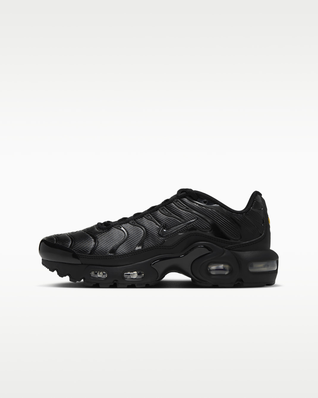 Nike Air Max Plus SE Older Kids' Shoes - Black/Metallic Silver/Iron Grey