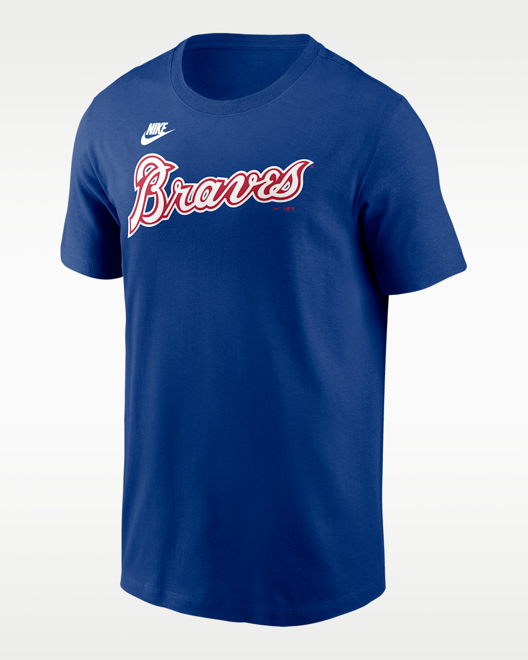 Playera Nike de la MLB para hombre Hank Aaron Atlanta Braves Cooperstown Fuse - Royal