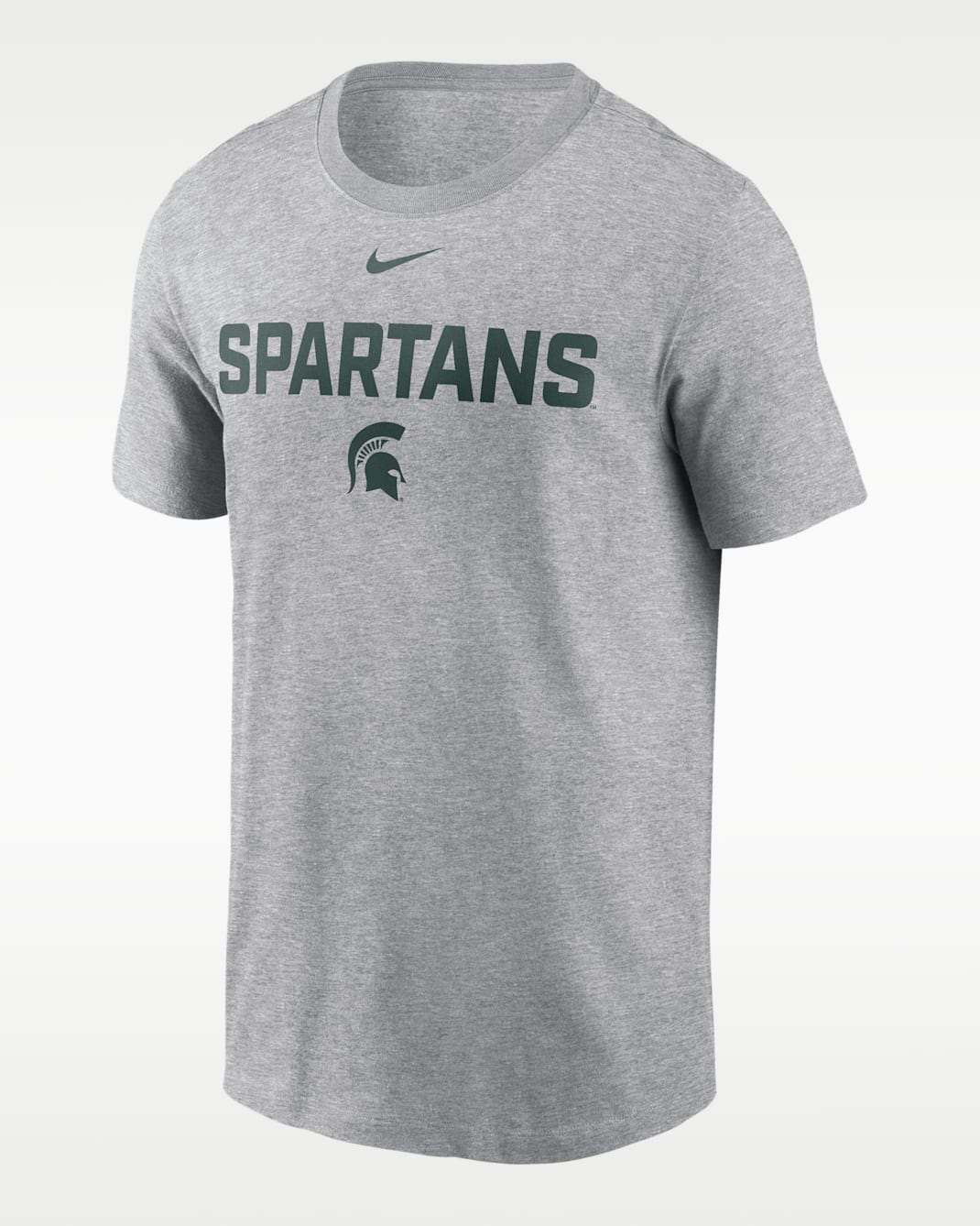 Michigan State Campus 2-Hit Men's Nike College T-Shirt - Grey