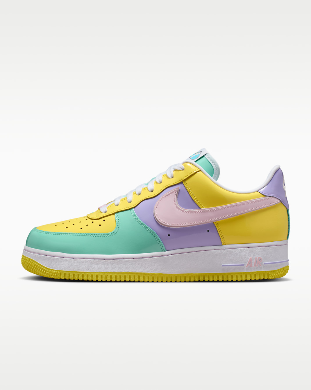 Nike Air Force 1 '07 Men's Shoes - Yellow Pulse/Hydrangeas/Emerald Rise/Pink Foam