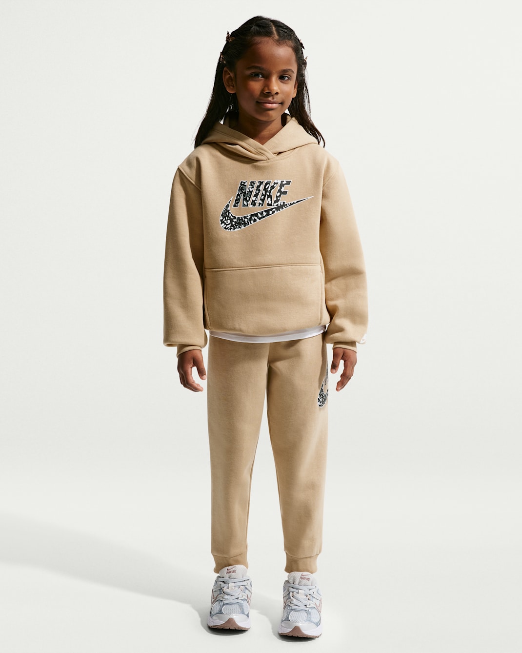 Nike Younger Kids' Pullover Hoodie and Joggers Set - Linen