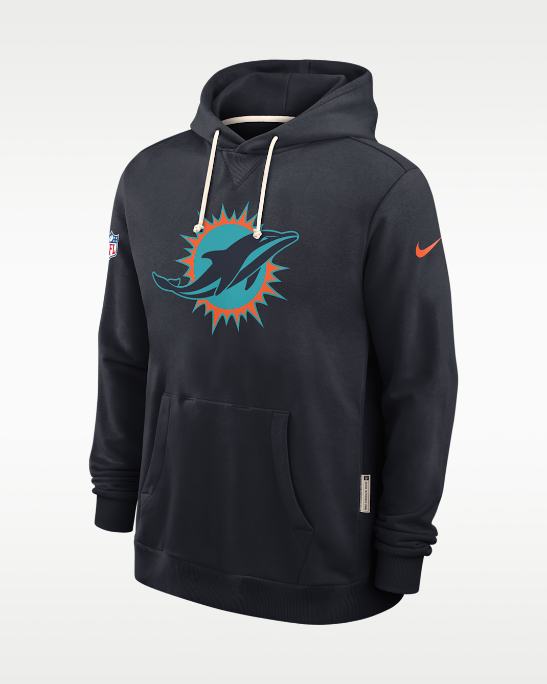 Miami Dolphins Rivalries Collection Sideline Men's Nike Dri-FIT NFL Pullover Hoodie - Navy