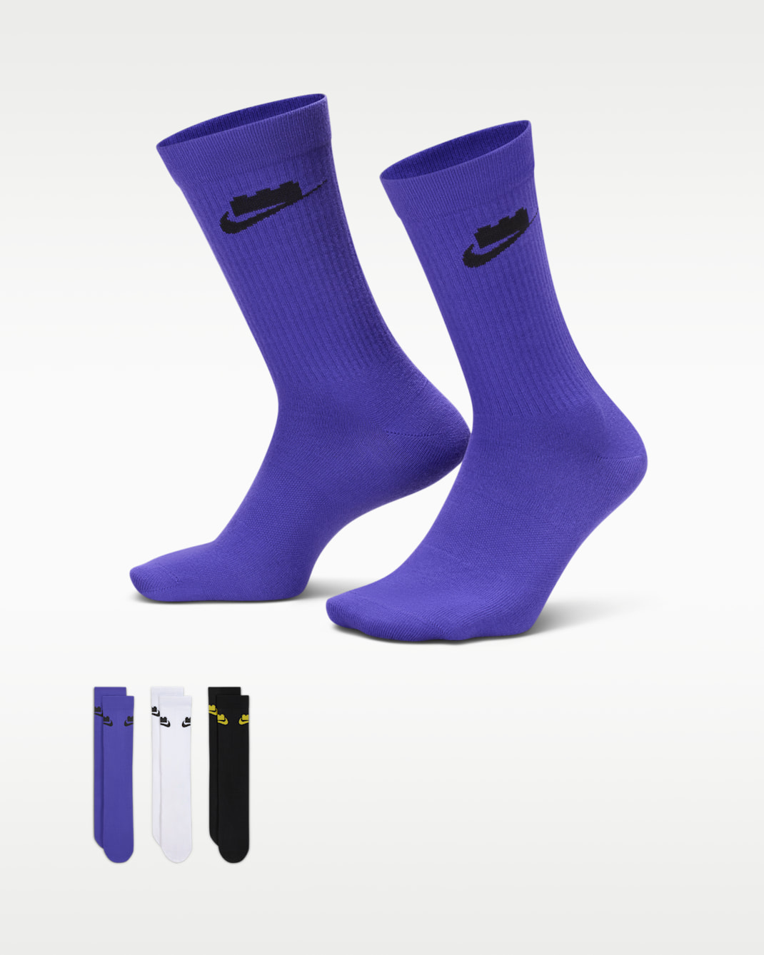 Nike x LEGO® Collection Everyday Essentials Crew Socks (3 Pairs) - Multi-Color