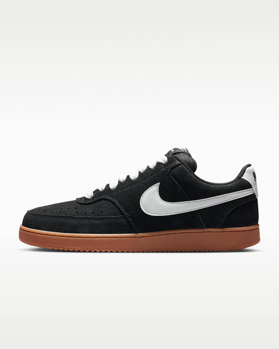 Ανδρικά παπούτσια Nike Court Vision Low FL - Μαύρο/Gum Medium Brown/Λευκό