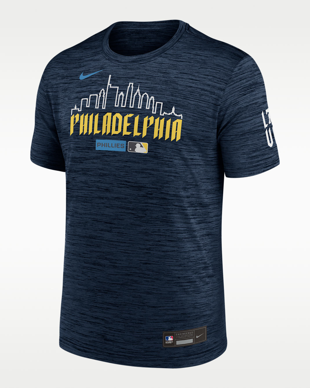 Philadelphia Phillies City Connect Velocity Men's Nike Dri-FIT MLB T-Shirt - Navy